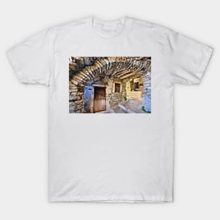 Streets of Koronos village - Naxos island T-Shirt